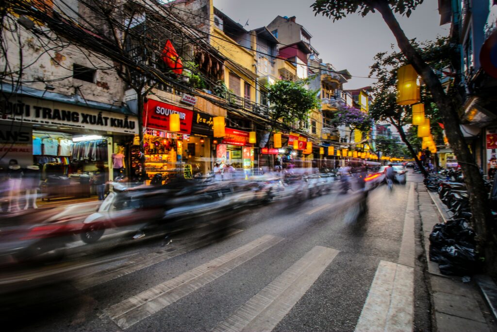 Street in Southeast Asia